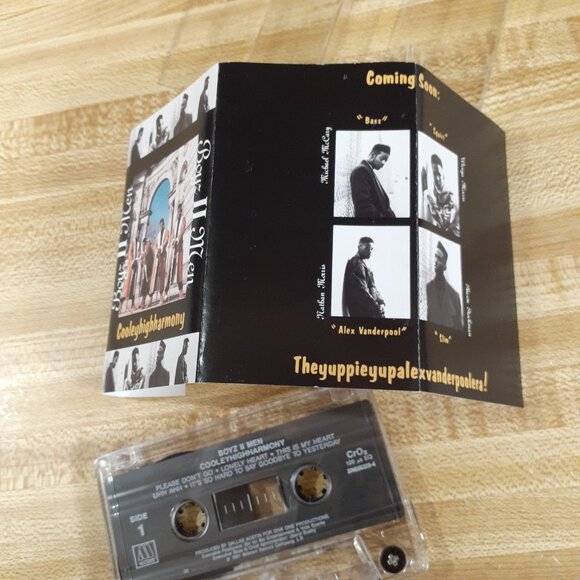 Boyz II Men Cooleyhighharmony Cassette 1991 Motown Record So Hard to Say Goodbye - Picture 8 of 8